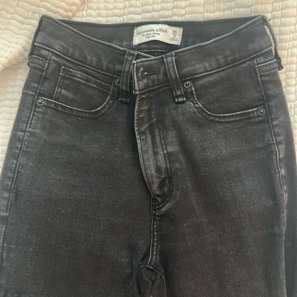 Abercrombie black skinny jeans